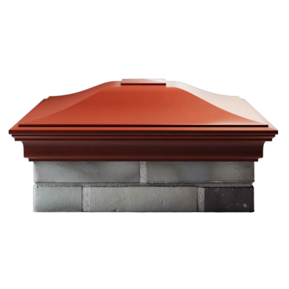 Колпак Zking Монблан Красный на столб 2х2 кирпича (515х515мм) в Санкт-Петербурге фото