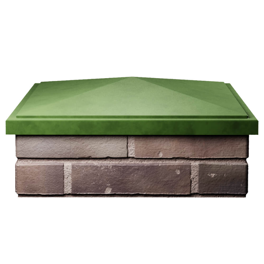 Колпак Zking БонаМоно Зеленый на столб 2х2 кирпича (515х515, 530х530мм) Санкт-Петербург фото