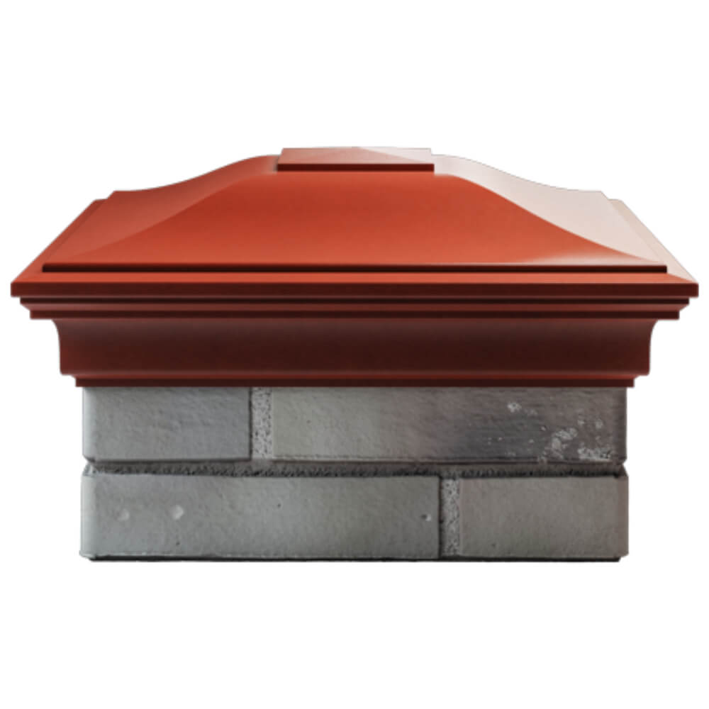 Колпак Zking Монблан Красный на столб 1.5х1.5 кирпича (385х385мм) Санкт-Петербург фото