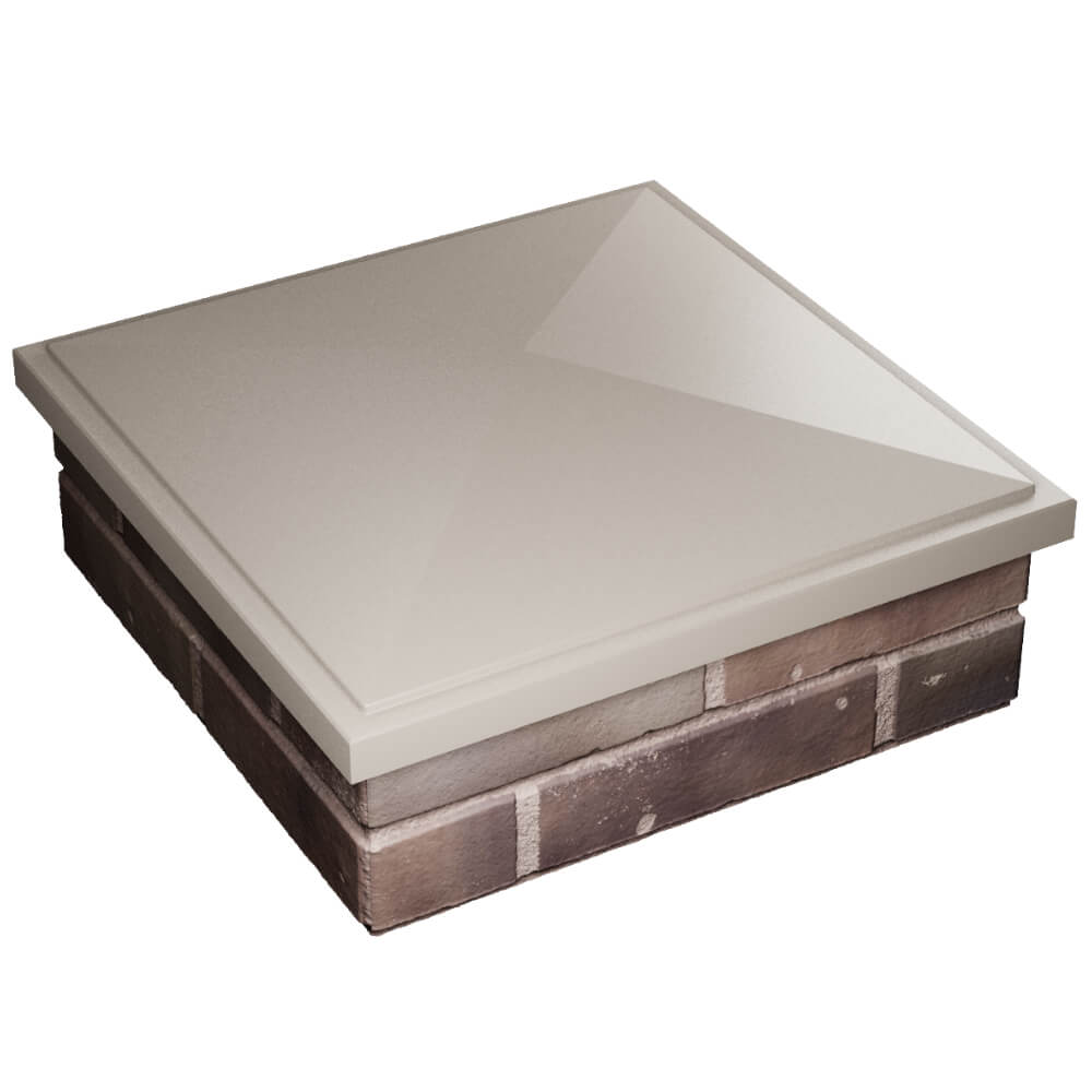 Колпак Zking БонаМоно Бежевый на столб 2х2 кирпича (515х515, 530х530мм) в Санкт-Петербурге фото