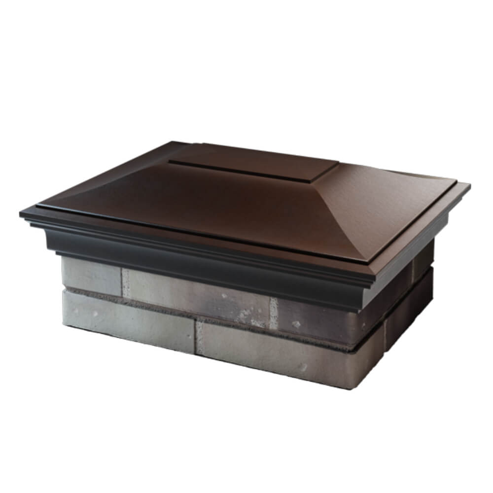 Колпак Zking Монблан Коричневый на столб 2х1.5 кирпича (515х385мм) в Санкт-Петербурге фото