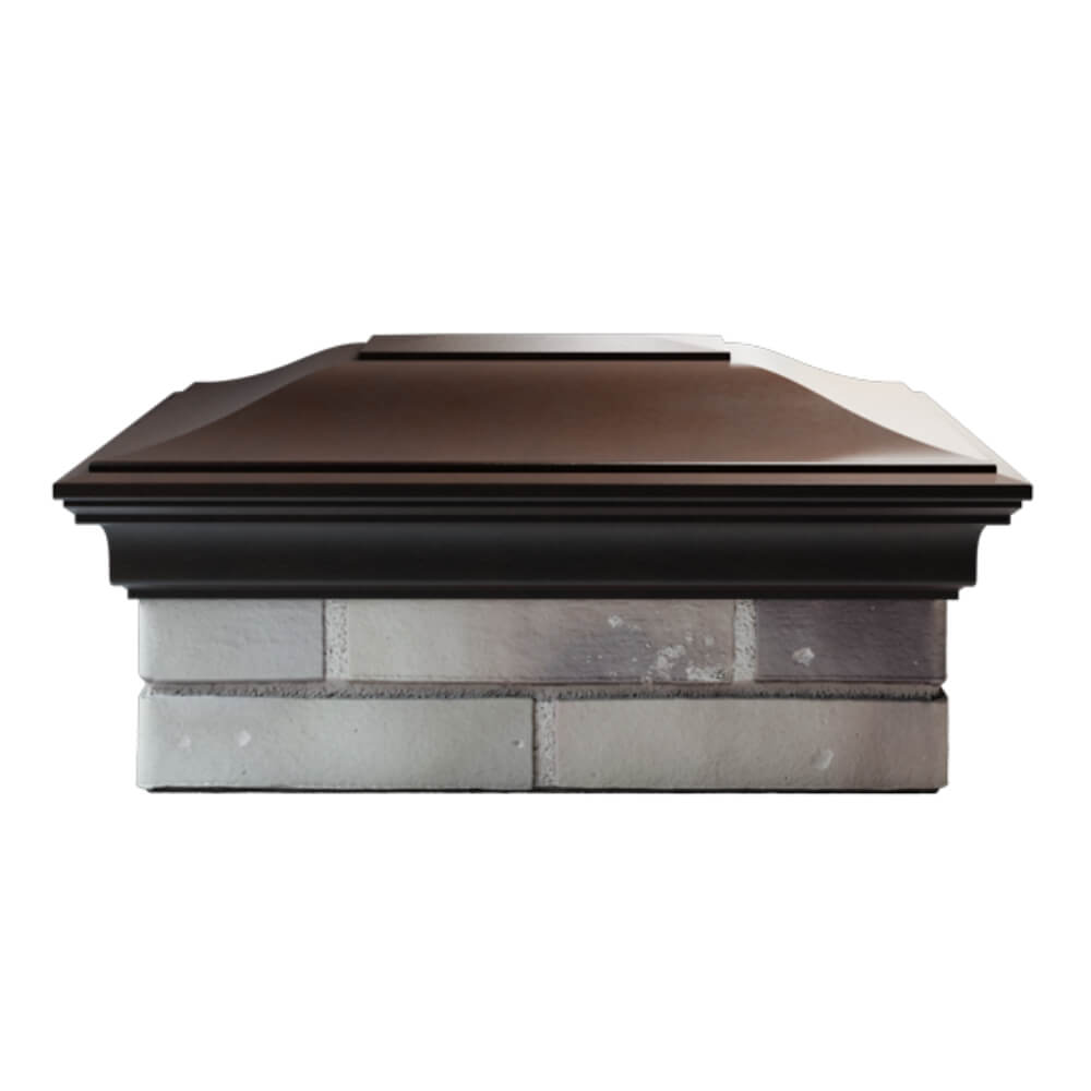 Колпак Zking Монблан Коричневый на столб 2х1.5 кирпича (515х385мм) в Санкт-Петербурге фото