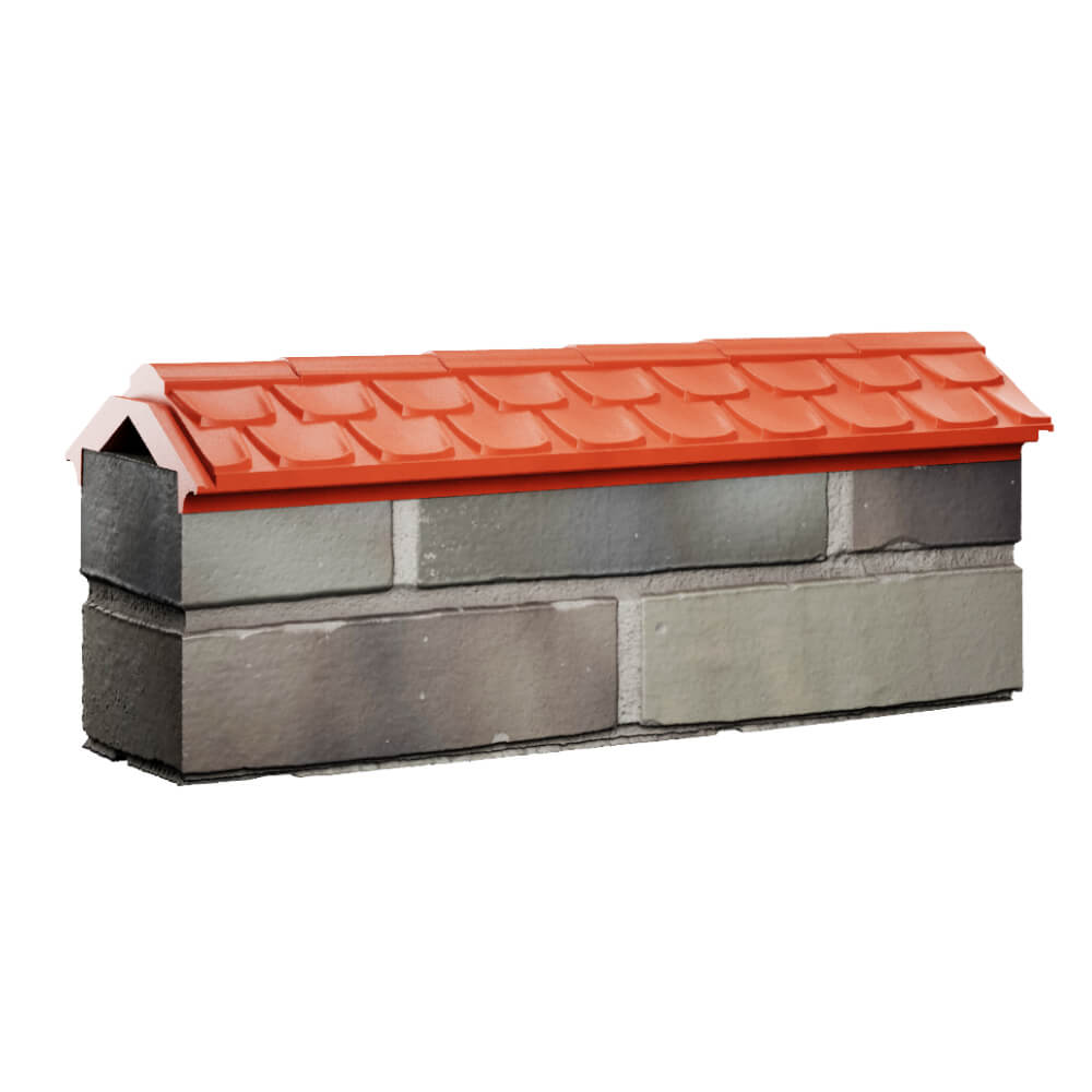 Парапет Zking Эльбрус Красный с посадкой на 0.5 кирпича (130мм) Санкт-Петербург фото