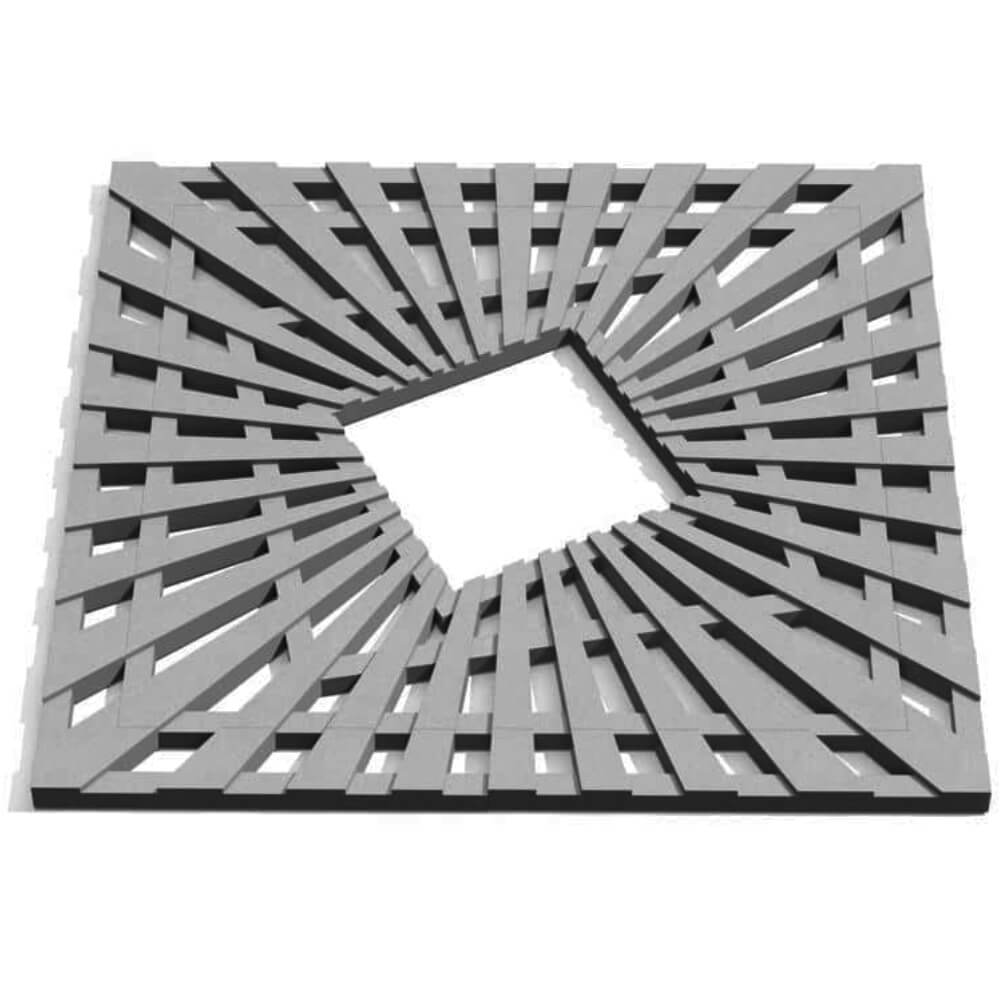 Приствольная решетка для дерева ZKING ATMOSPHERE 1.2х1.2м Серая Санкт-Петербург фото