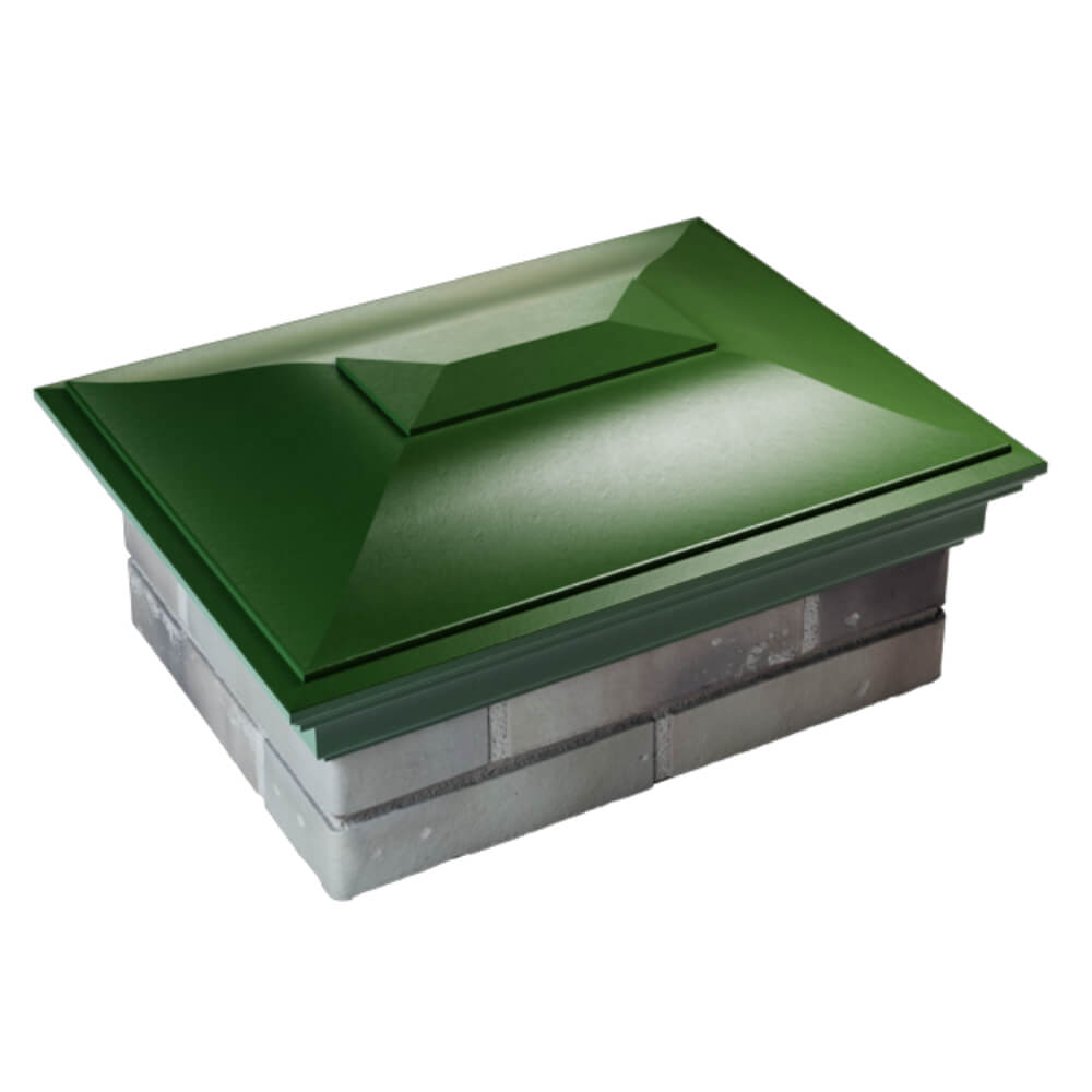 Колпак Zking Монблан Зеленый на столб 2х1.5 кирпича (515х385мм) Санкт-Петербург фото