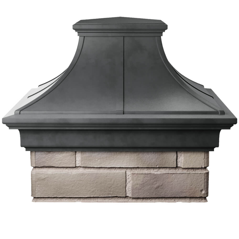 Колпак Zking Монблан Премиум Серый на столб 1.5х1.5 кирпича (385х385мм) Санкт-Петербург фото