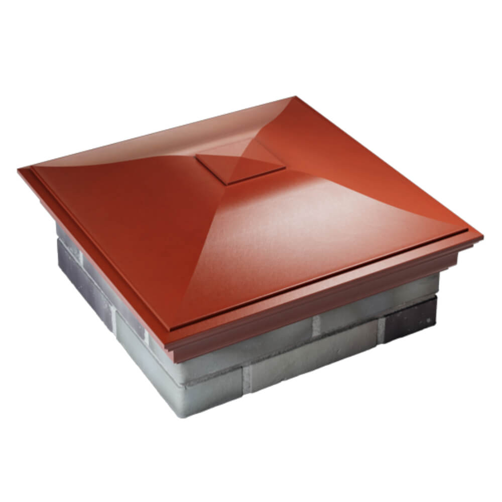 Колпак Zking Монблан Красный на столб 2х2 кирпича (515х515мм) Санкт-Петербург фото