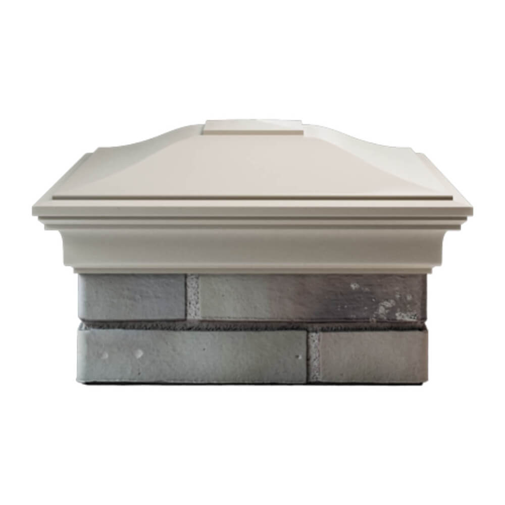 Колпак Zking Монблан Бежевый на столб 1.5х1.5 еврокирпича 0.7НФ (355х355мм) Санкт-Петербург фото