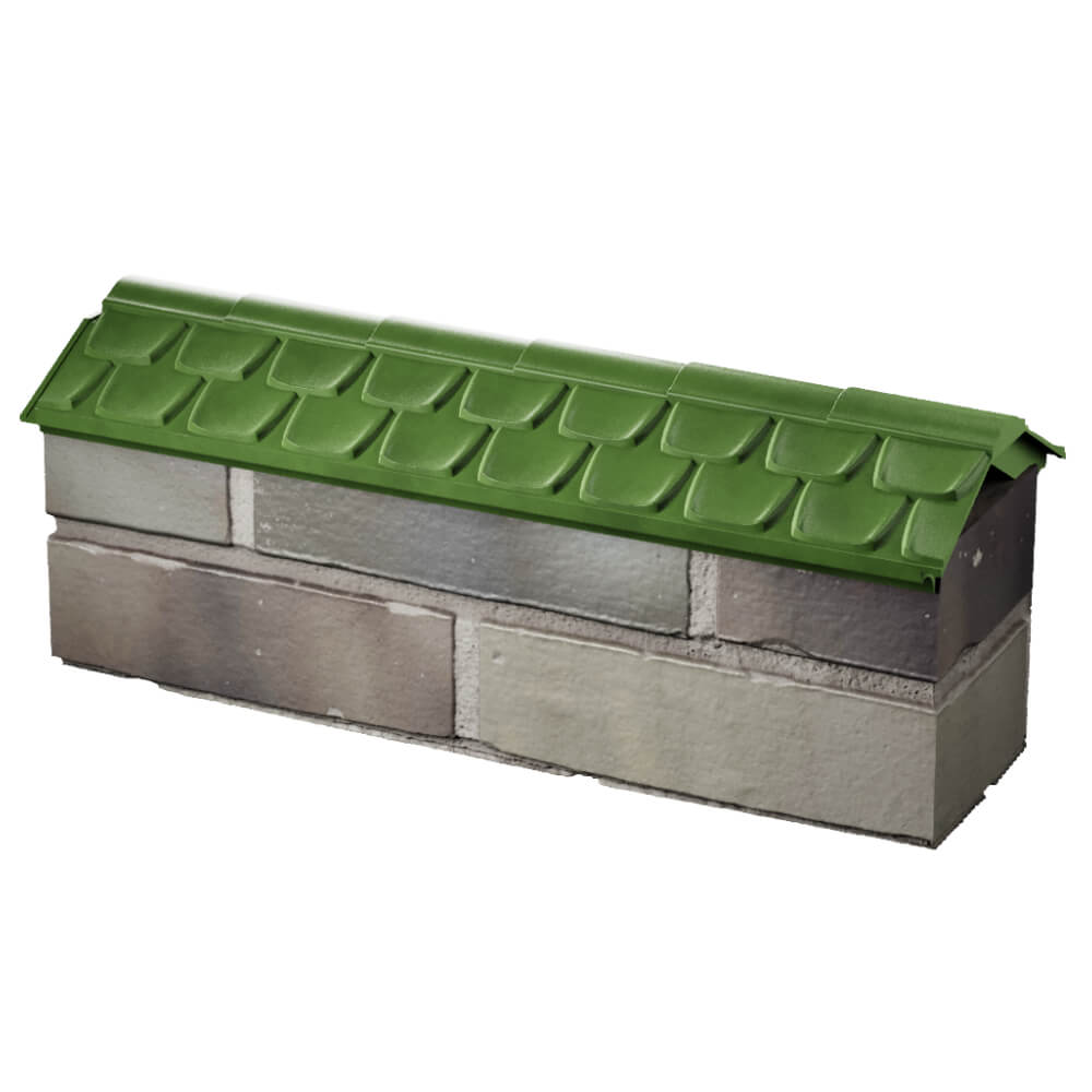 Парапет Zking Эльбрус Зеленый с посадкой на 0.5 кирпича (130мм) в Санкт-Петербурге фото