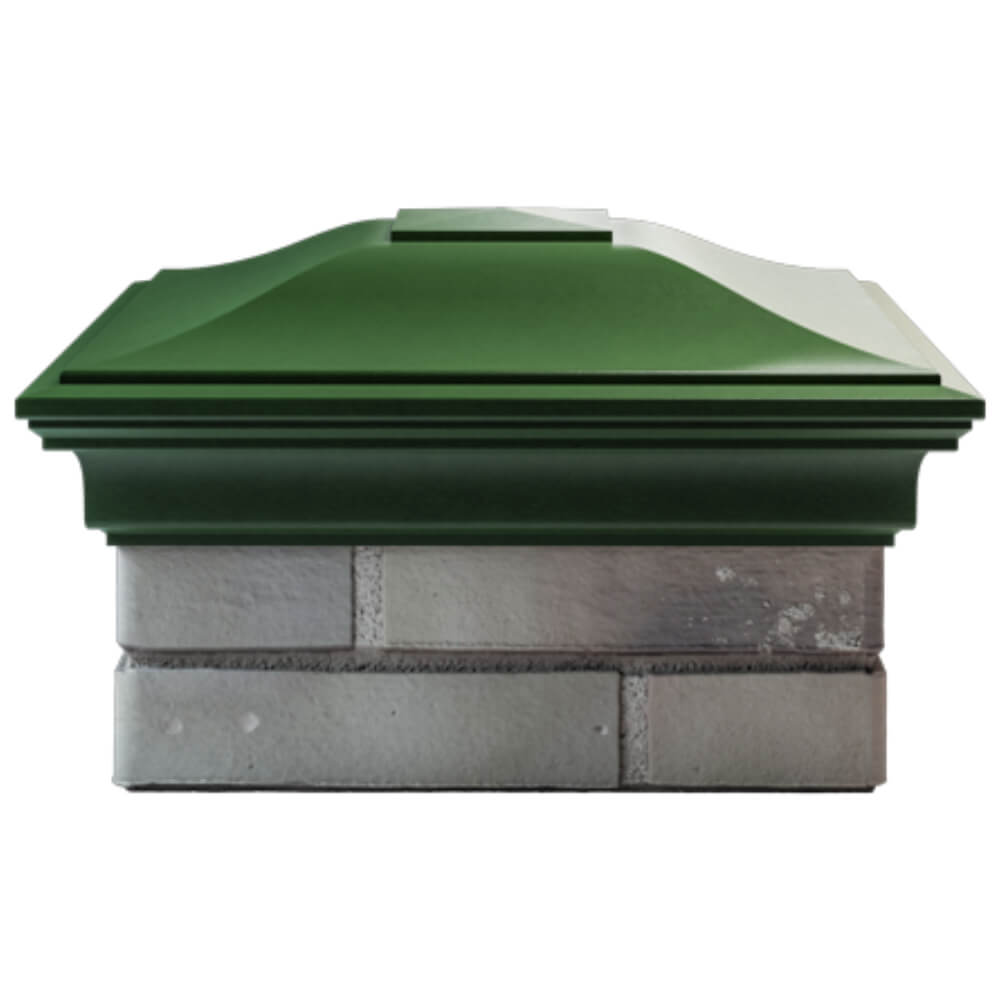 Колпак Zking Монблан Зеленый на столб 1.5х1.5 кирпича (385х385мм) Санкт-Петербург фото