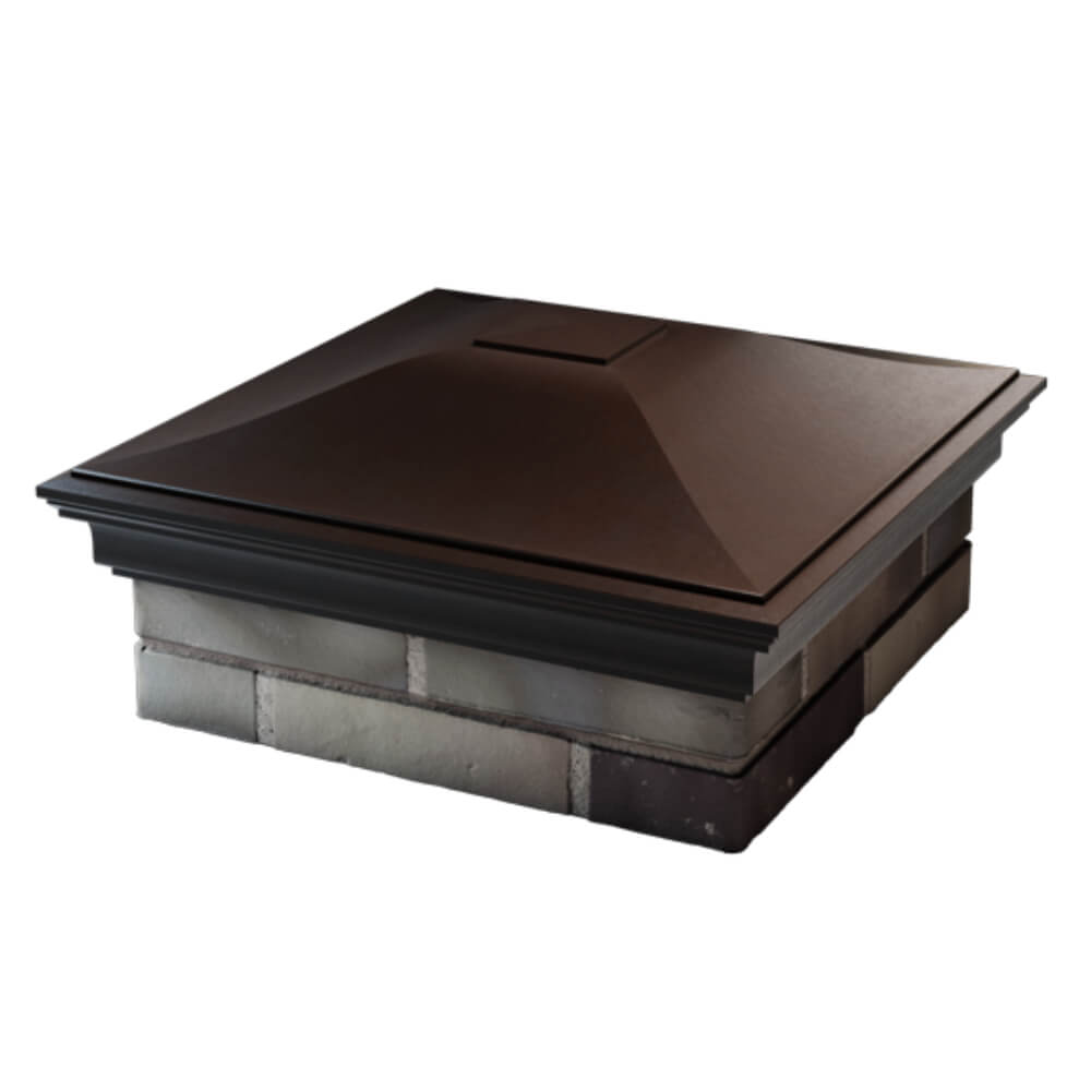 Колпак Zking Монблан Коричневый на столб 2х2 кирпича (515х515мм) в Санкт-Петербурге фото