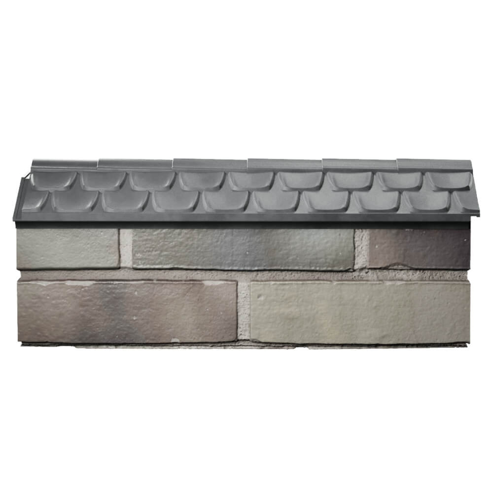Парапет Zking Эльбрус Серый с посадкой на 0.5 кирпича (130мм) в Санкт-Петербурге фото