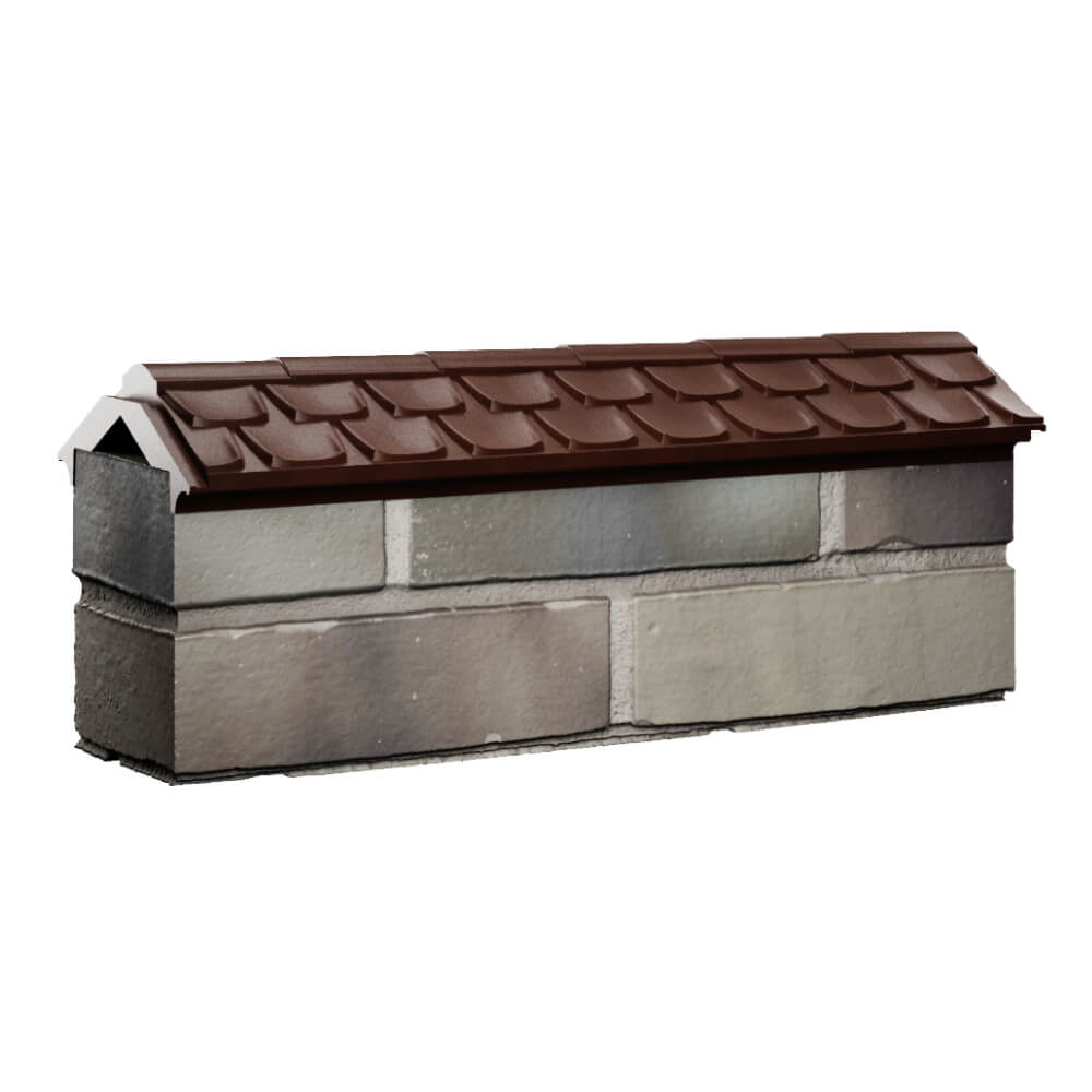 Парапет Zking Эльбрус Коричневый с посадкой на 0.5 кирпича (130мм) Санкт-Петербург фото