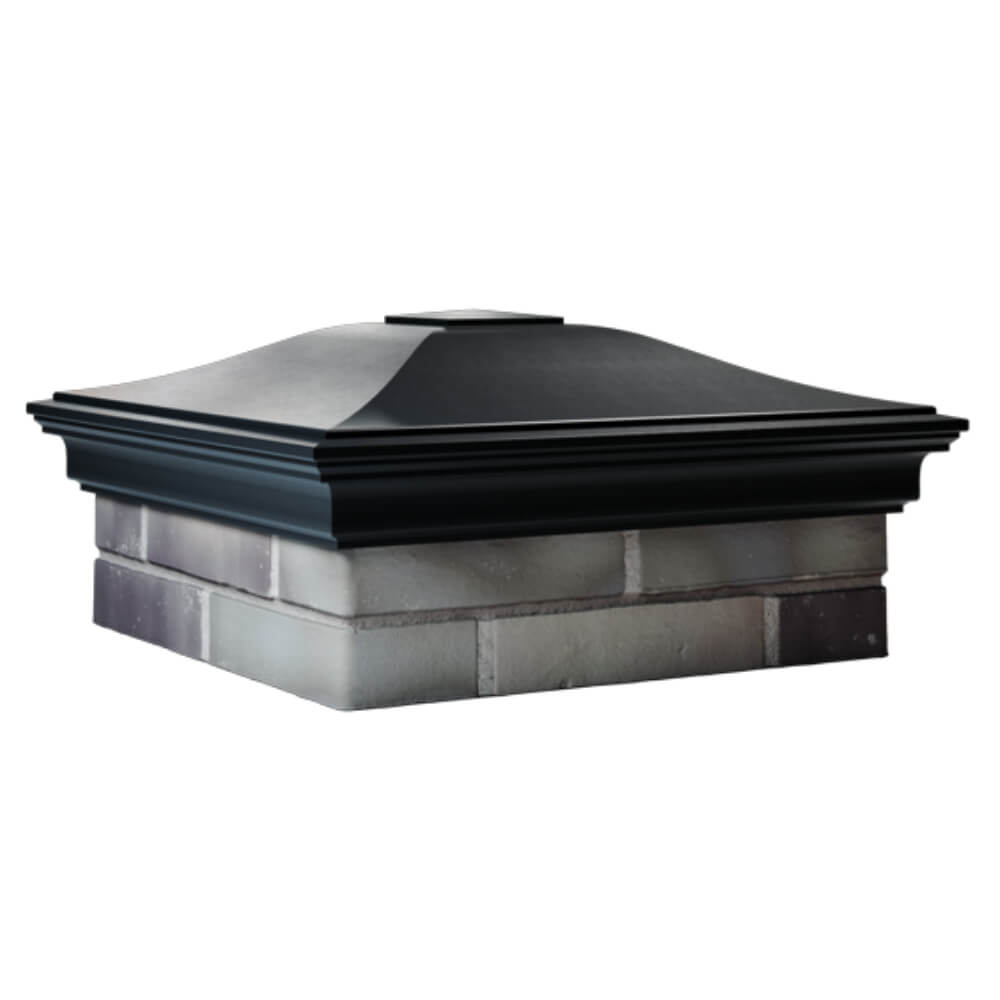 Колпак Zking Монблан Черный на столб 2х2 кирпича (515х515мм) в Санкт-Петербурге фото