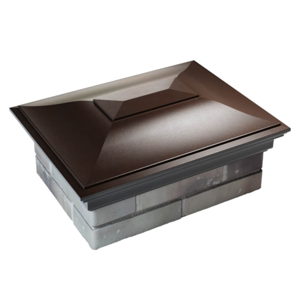 Колпак Zking Монблан Коричневый на столб 2х1.5 кирпича (515х385мм) Санкт-Петербург фото