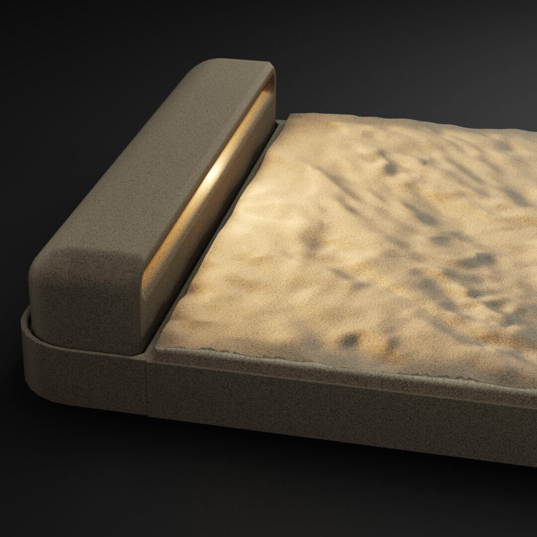 LED Светильник для шаговой плиты STONE Светлая Галька 330х75х98мм Санкт-Петербург фото