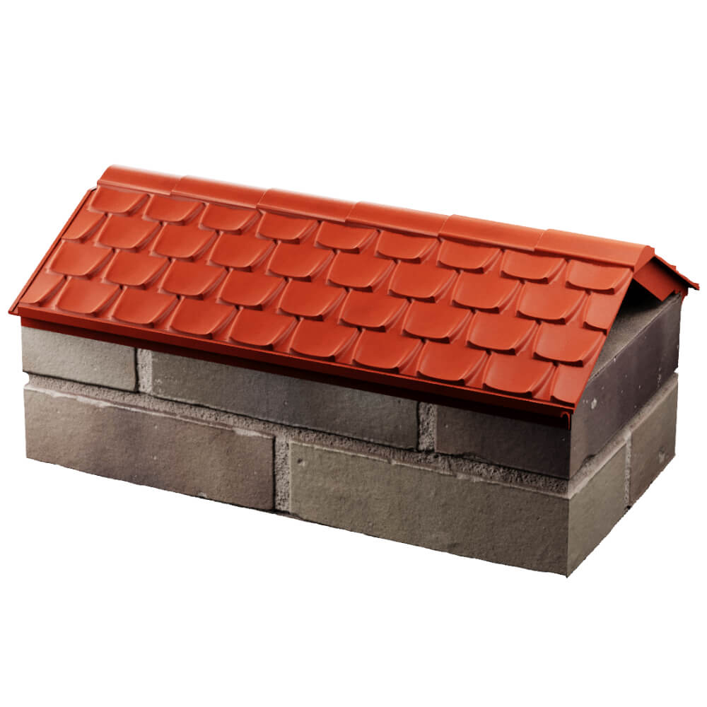 Парапет Zking Эльбрус Красный с посадкой на 1 кирпич (255мм) в Санкт-Петербурге фото