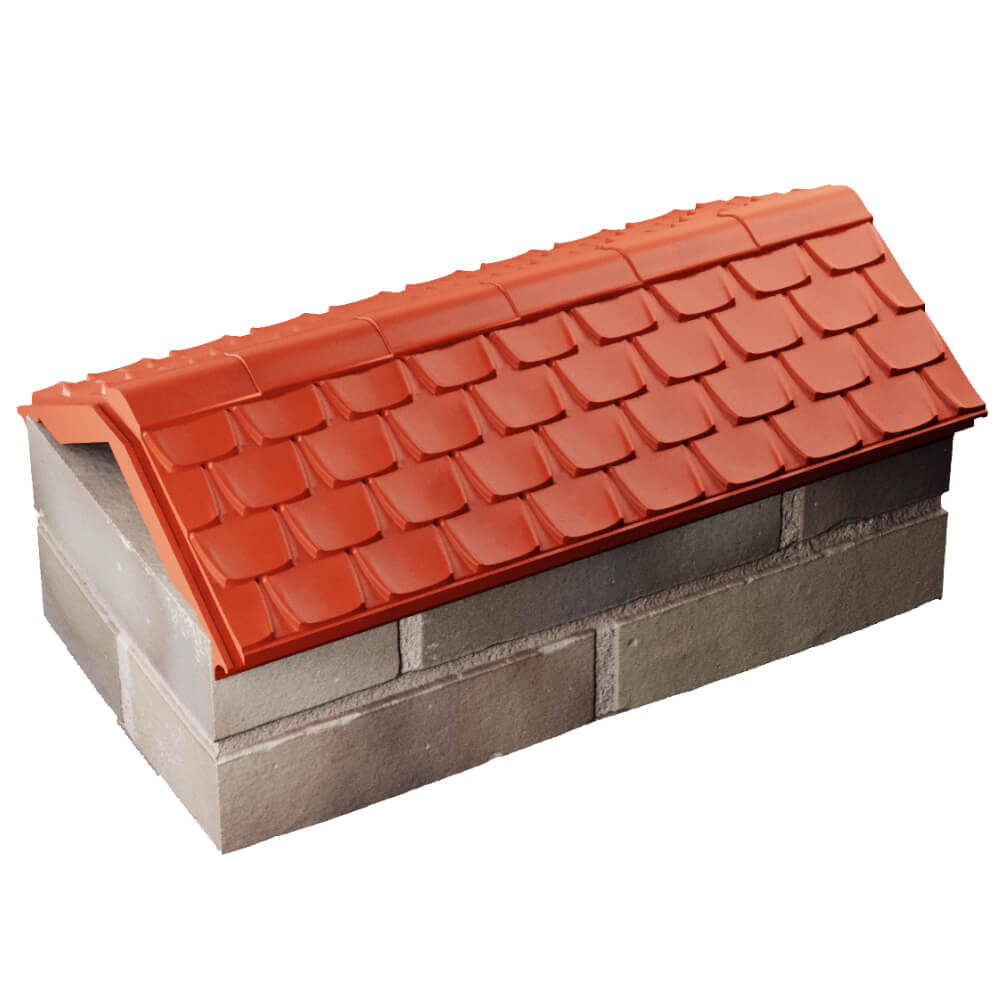 Парапет Zking Эльбрус Красный с посадкой на 1 кирпич (255мм) в Санкт-Петербурге фото