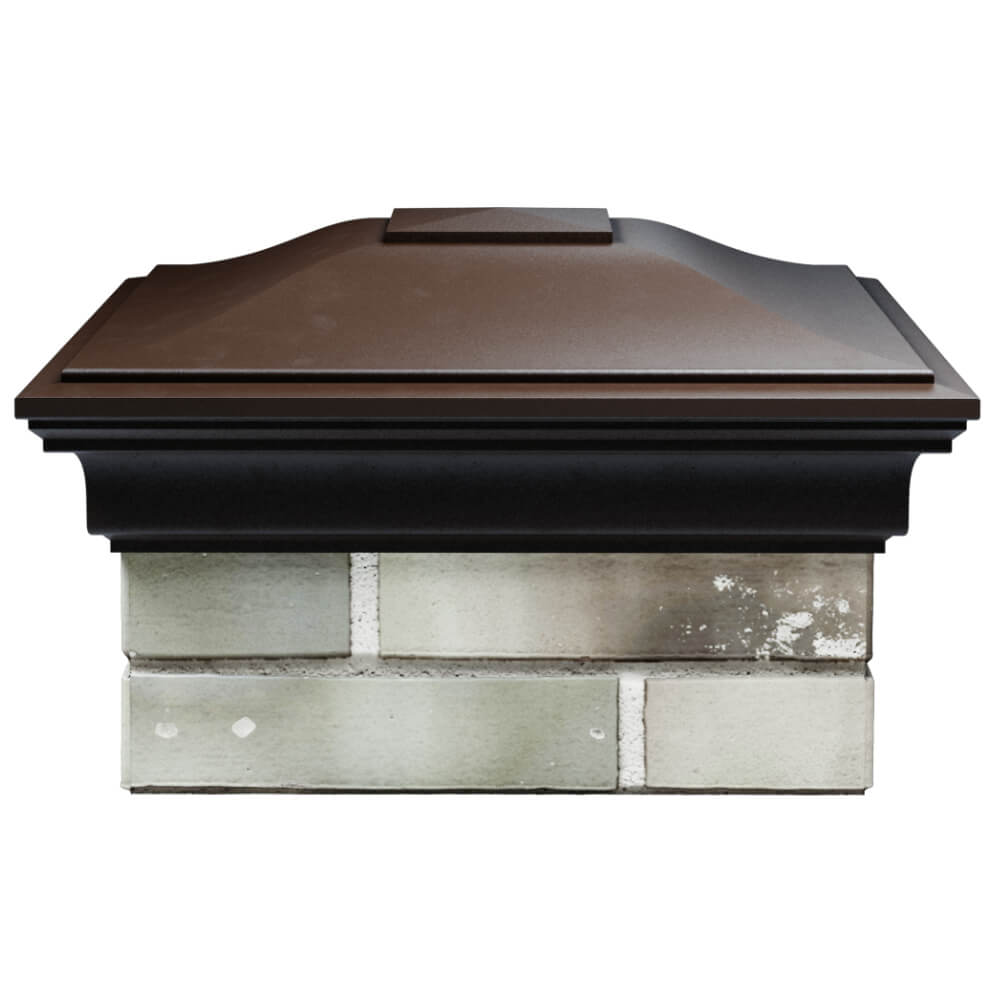 Колпак Zking Монблан Коричневый на столб 1.5х1.5 кирпича (385х385мм) Санкт-Петербург фото