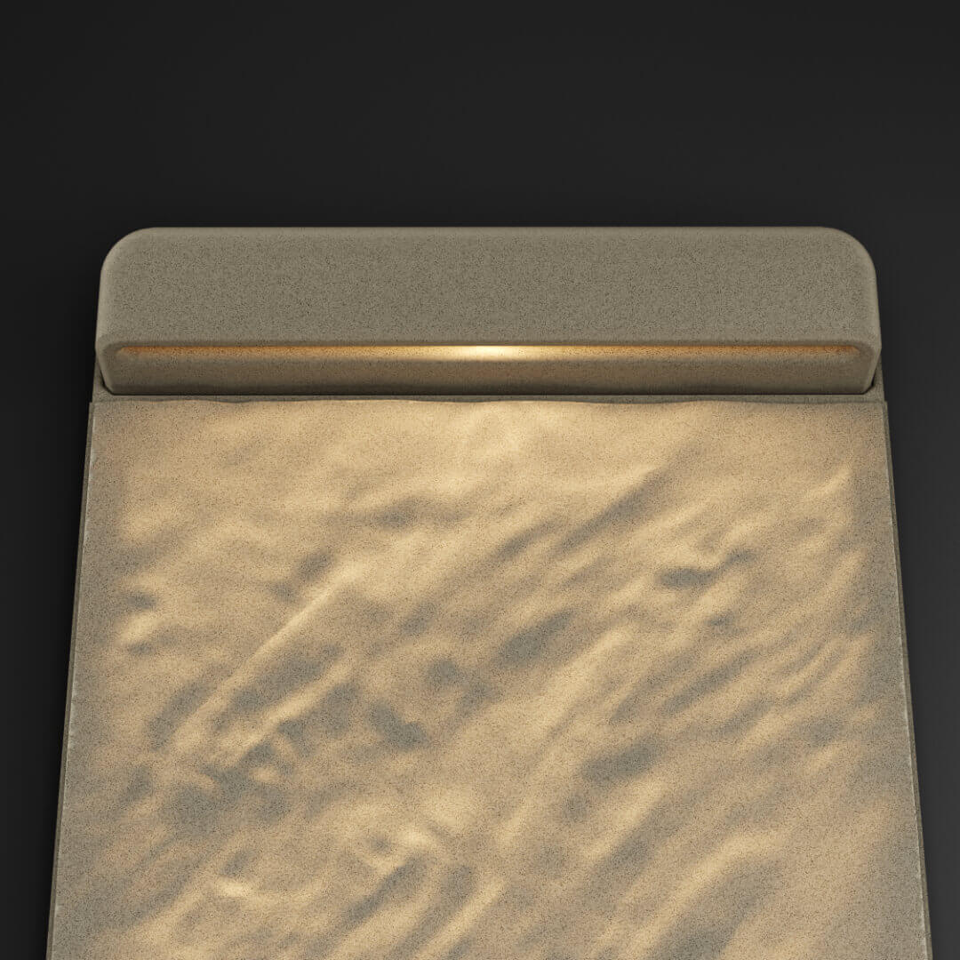 LED Светильник для шаговой плиты STONE Светлая Галька 330х75х98мм в Санкт-Петербурге фото