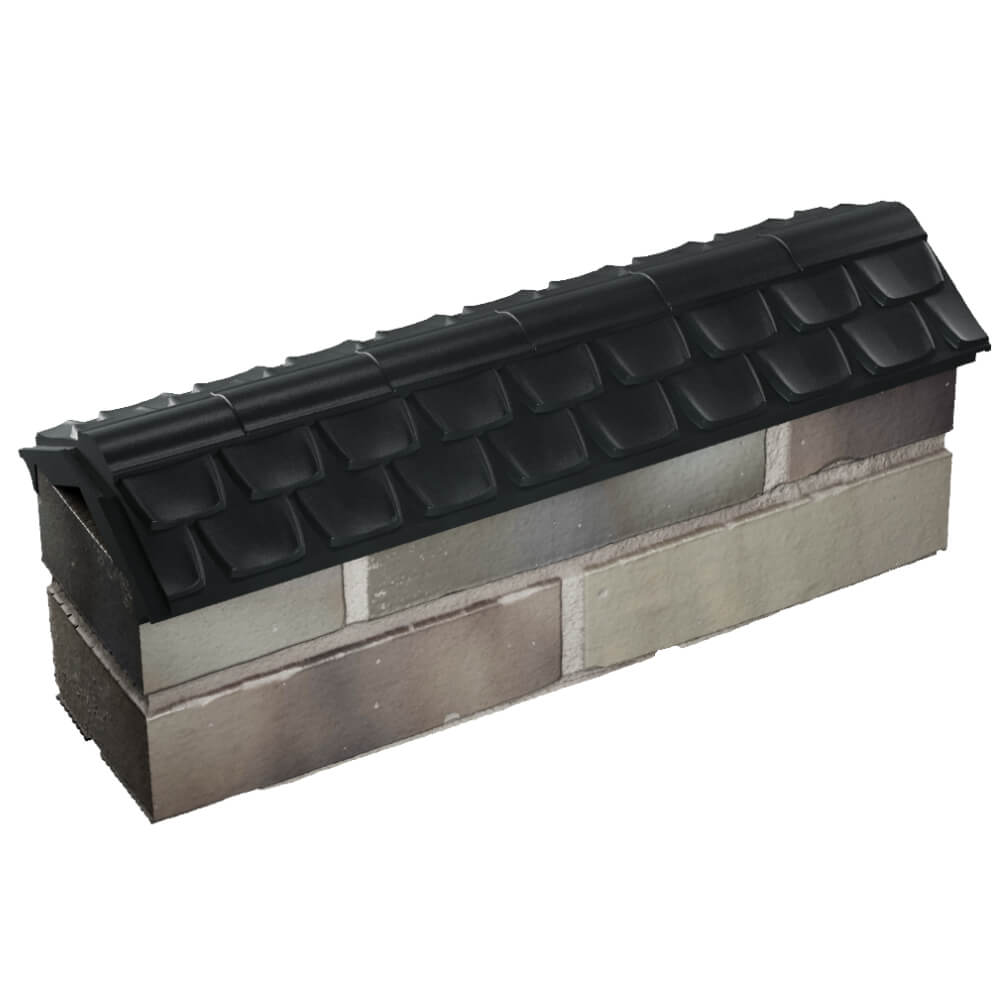 Парапет Zking Эльбрус Черный с посадкой на 0.5 кирпича (130мм) в Санкт-Петербурге фото