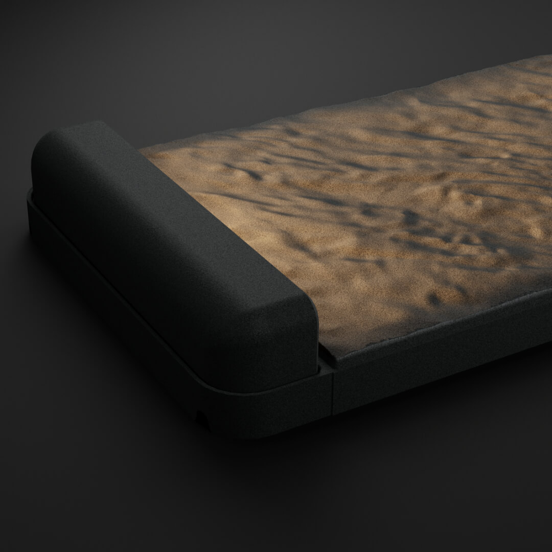 LED Светильник для шаговой плиты STONE Графитовый Серый 330х75х98мм в Санкт-Петербурге фото