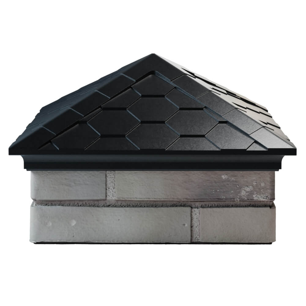 Колпак Zking Эверест Черный на столб 1.5х1.5 кирпича (390х390мм) Санкт-Петербург фото