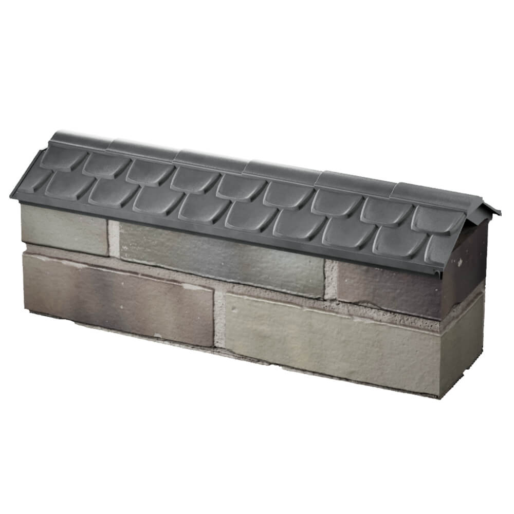 Парапет Zking Эльбрус Серый с посадкой на 0.5 кирпича (130мм) в Санкт-Петербурге фото