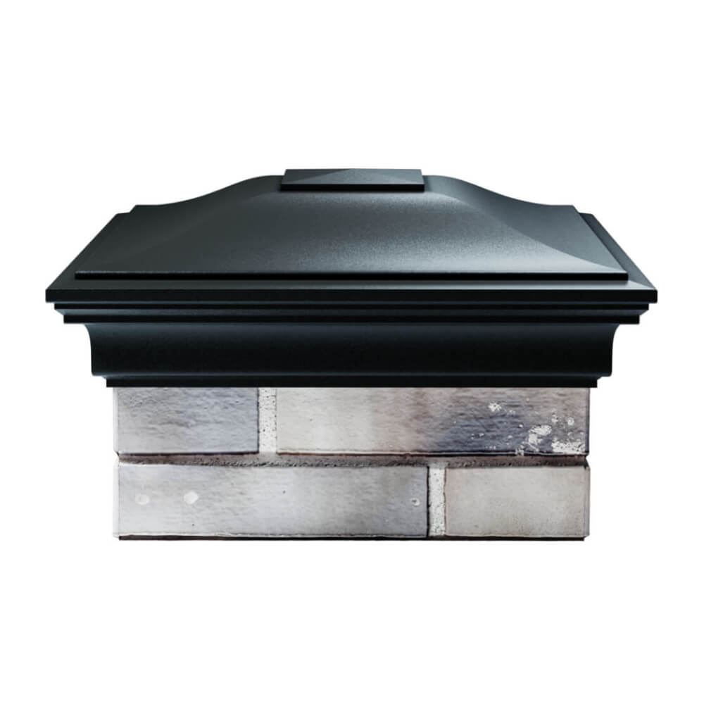 Колпак Zking Монблан Черный на столб 1.5х1.5 еврокирпича 0.7НФ (355х355мм) Санкт-Петербург фото