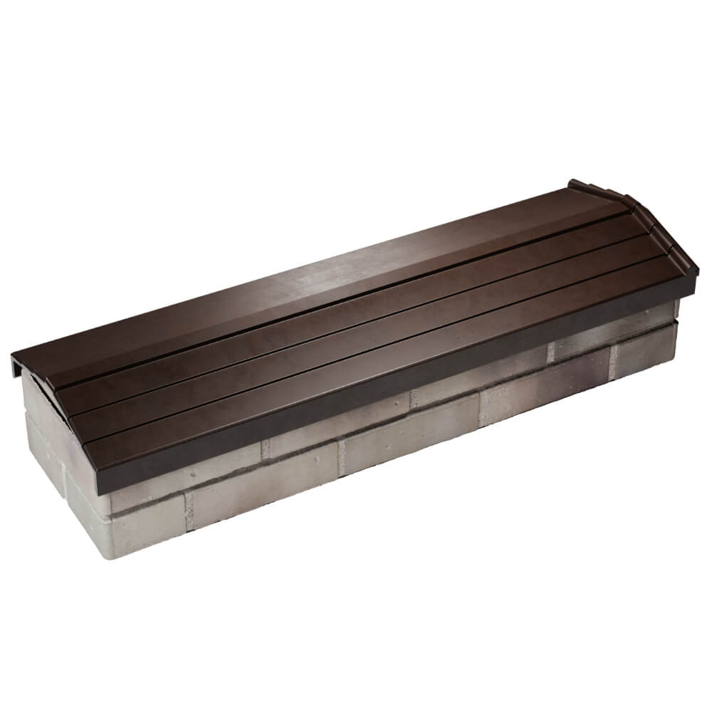 Парапет Zking Бона ХайТек Коричневый посадка на 0.5 кирпича (130мм) в Санкт-Петербурге фото