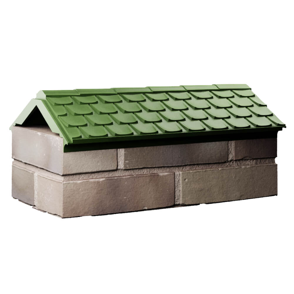 Парапет Zking Эльбрус Зеленый с посадкой на 1 кирпич (255мм) Санкт-Петербург фото