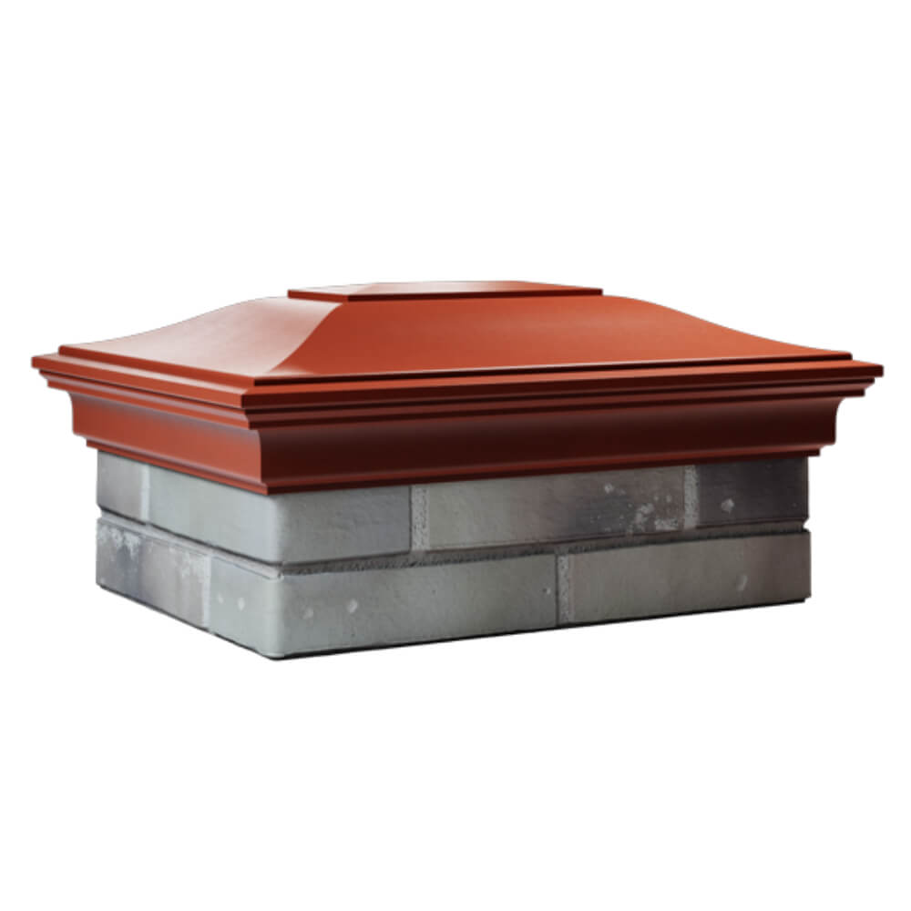 Колпак Zking Монблан Красный на столб 2х1.5 кирпича (515х385мм) в Санкт-Петербурге фото