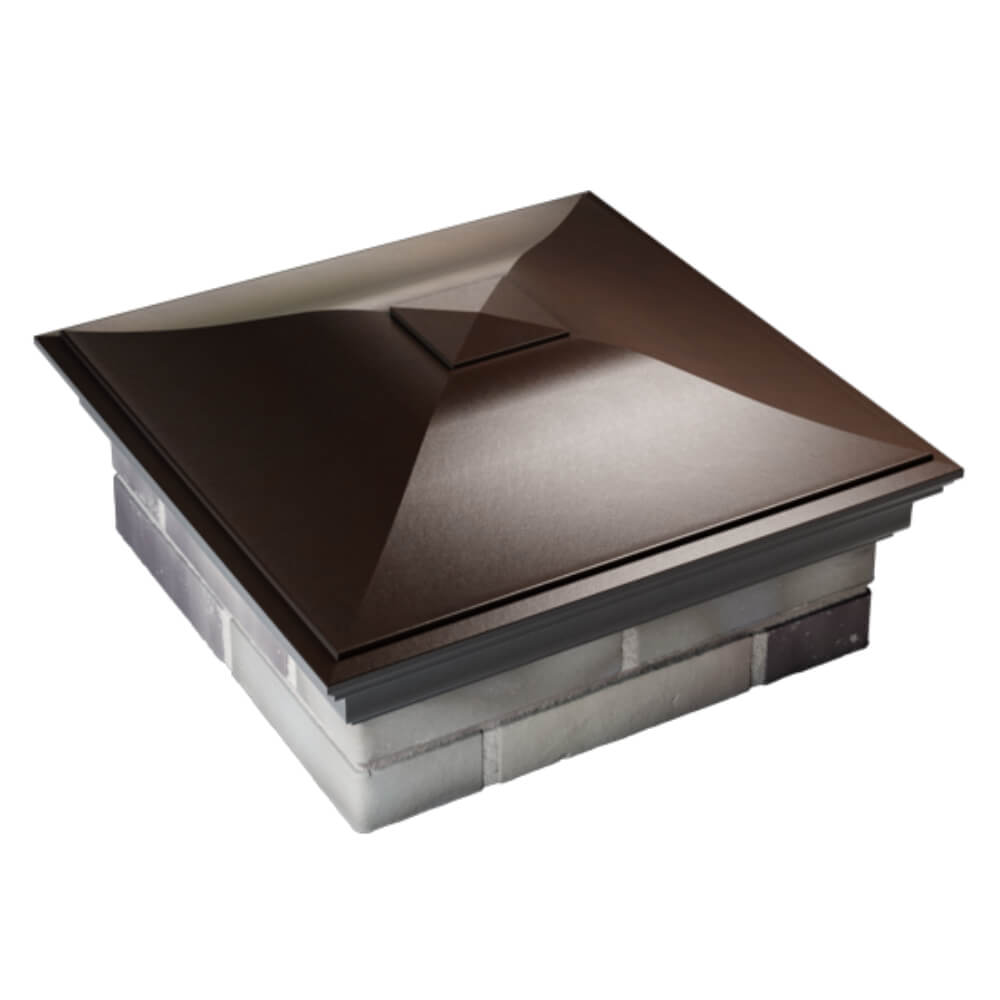 Колпак Zking Монблан Коричневый на столб 2х2 кирпича (515х515мм) Санкт-Петербург фото