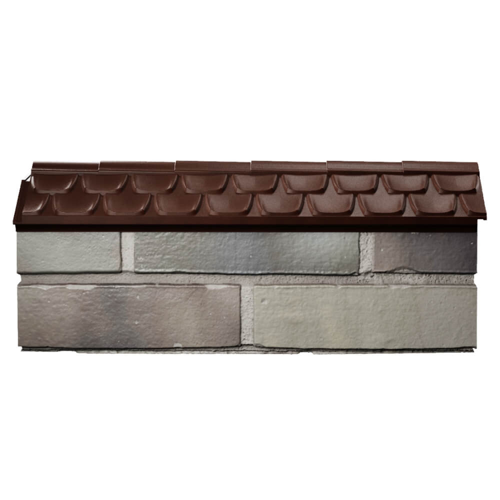 Парапет Zking Эльбрус Коричневый с посадкой на 0.5 кирпича (130мм) в Санкт-Петербурге фото