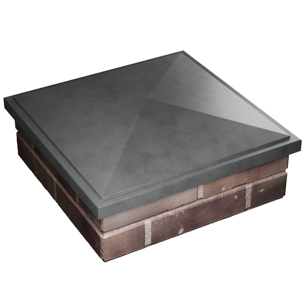 Колпак Zking БонаМоно Серый на столб 2х2 кирпича (515х515, 530х530мм) в Санкт-Петербурге фото