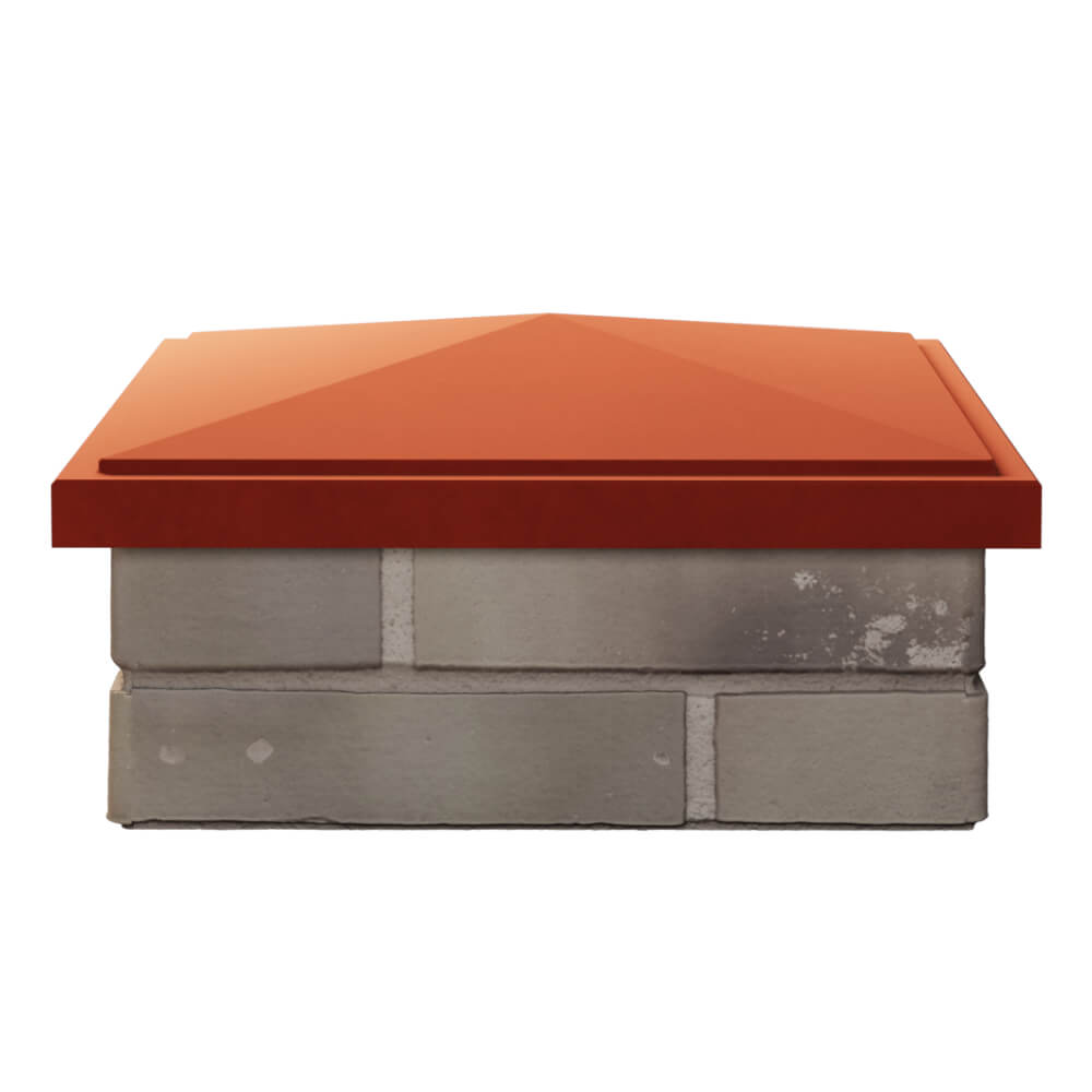 Колпак Zking БонаМоно Красный на столб 1.5х1.5 кирпича (385х385, 400х400мм) Санкт-Петербург фото