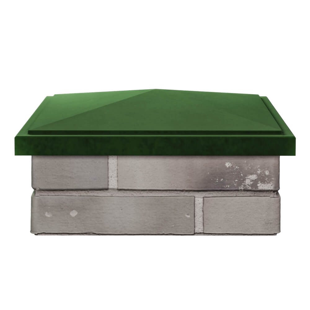 Колпак Zking БонаМоно Зеленый на столб 1.5х1.5 кирпича (385х385, 400х400мм) Санкт-Петербург фото