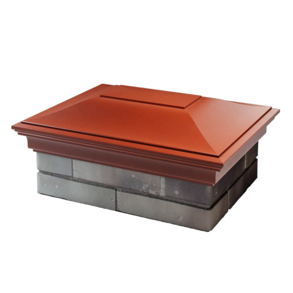 Колпак Zking Монблан Красный на столб 2х1.5 кирпича (515х385мм) в Санкт-Петербурге фото