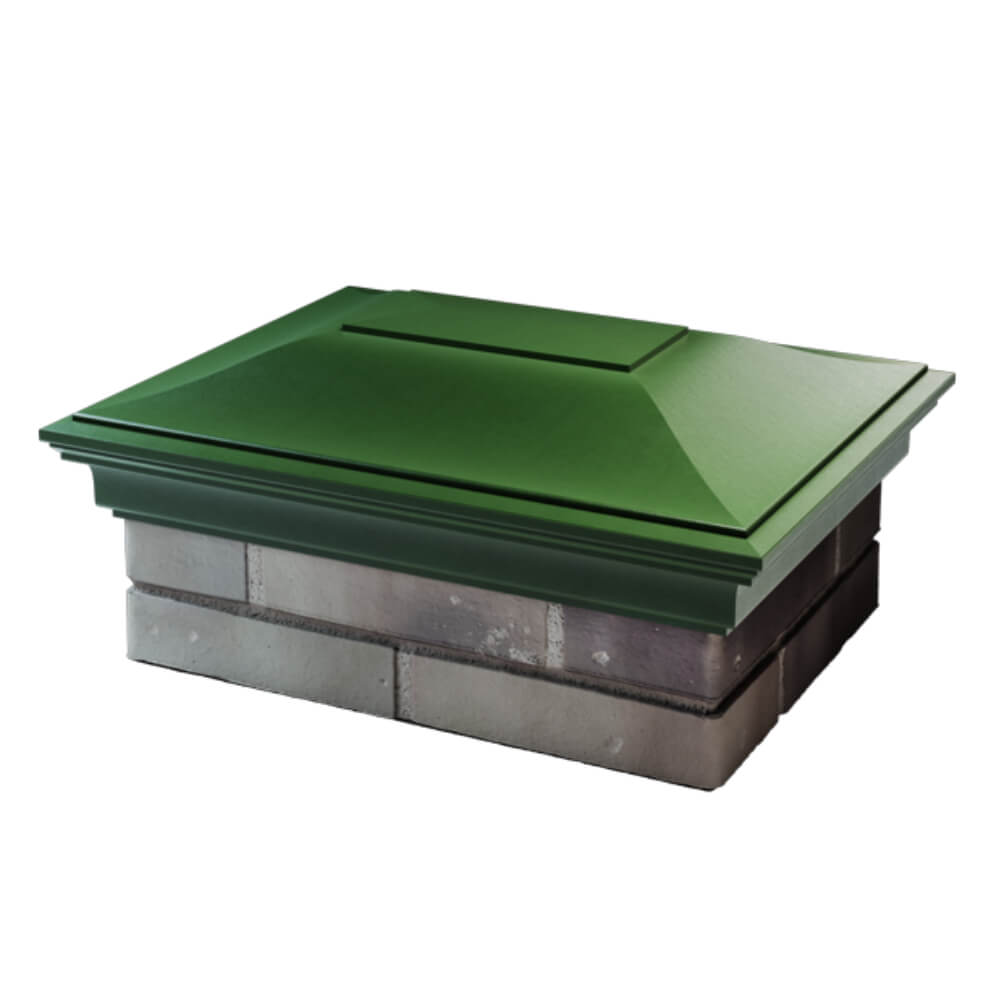 Колпак Zking Монблан Зеленый на столб 2х1.5 кирпича (515х385мм) в Санкт-Петербурге фото