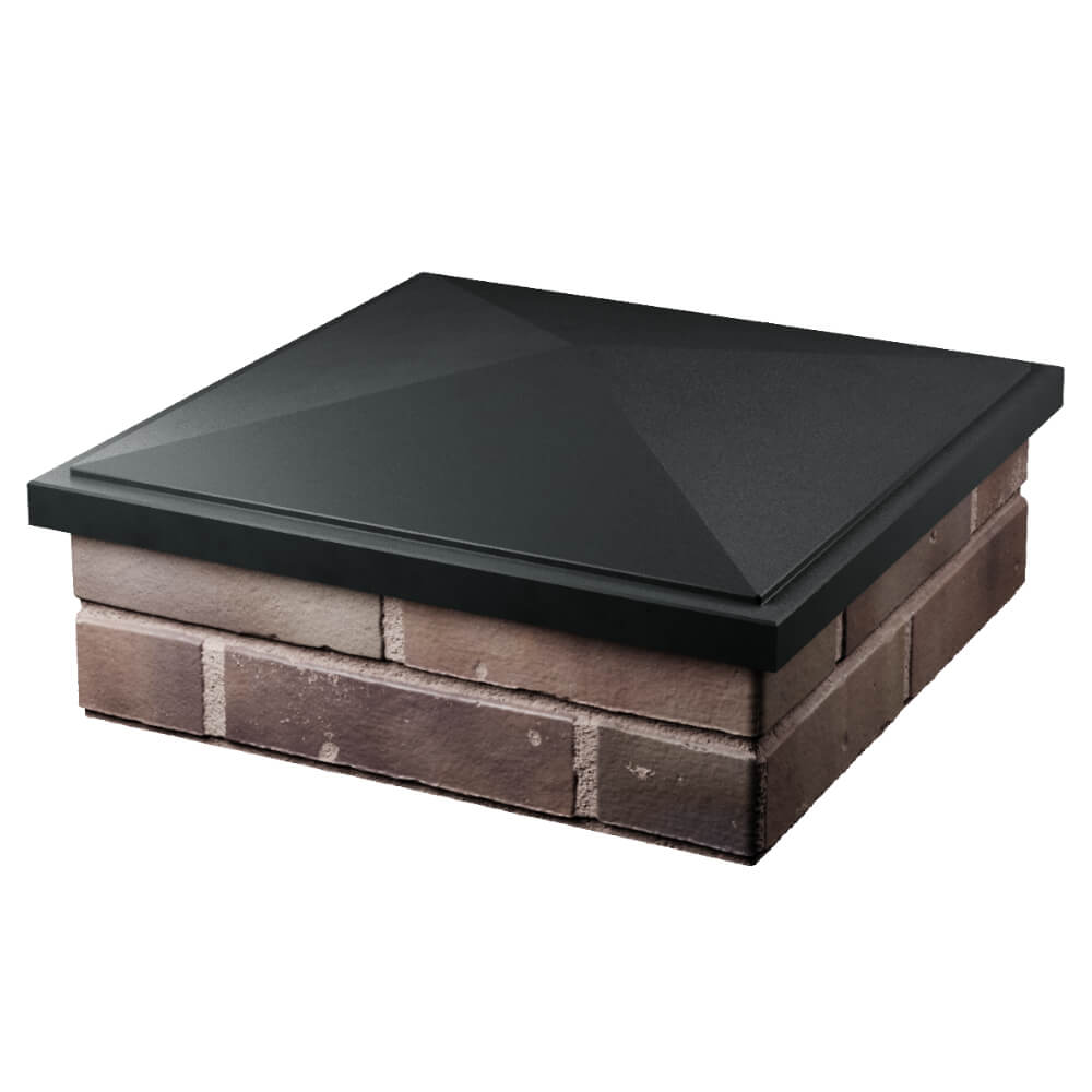 Колпак Zking БонаМоно Черный на столб 2х2 кирпича (515х515, 530х530мм) в Санкт-Петербурге фото