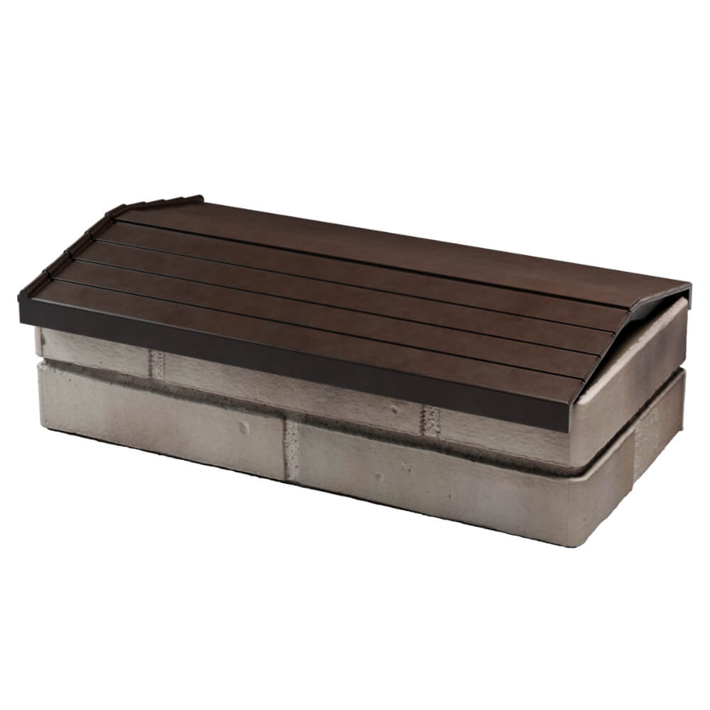 Парапет Zking Бона ХайТек Коричневый с посадкой на 1 кирпич (200/225/255мм) в Санкт-Петербурге фото