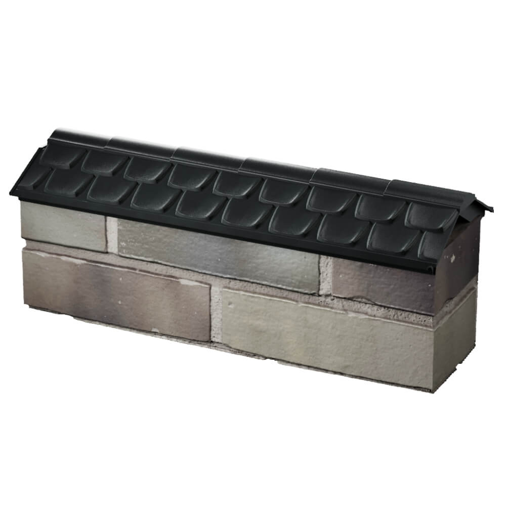 Парапет Zking Эльбрус Черный с посадкой на 0.5 кирпича (130мм) в Санкт-Петербурге фото