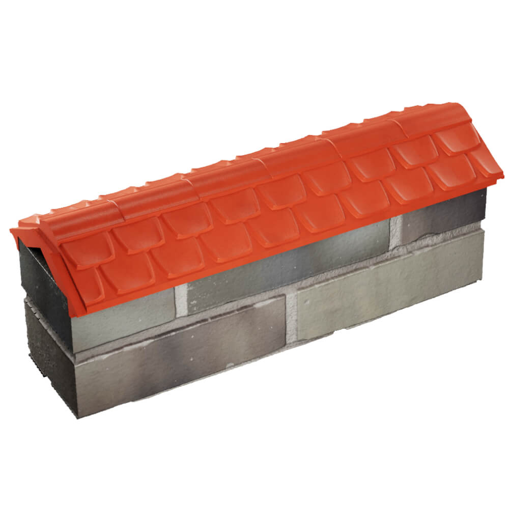 Парапет Zking Эльбрус Красный с посадкой на 0.5 кирпича (130мм) в Санкт-Петербурге фото