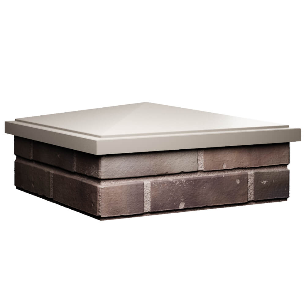 Колпак Zking БонаМоно Бежевый на столб 2х2 кирпича (515х515, 530х530мм) в Санкт-Петербурге фото