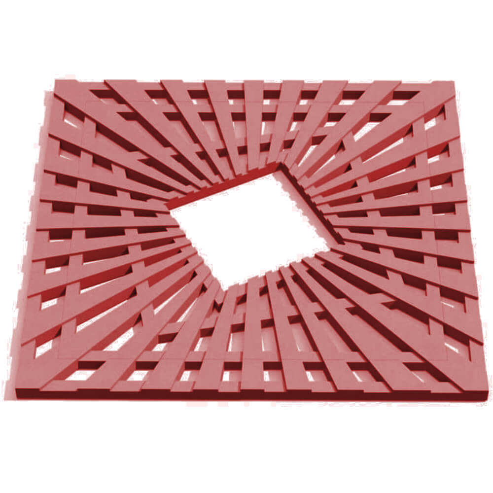 Приствольная решетка для дерева ZKING ATMOSPHERE 1.2х1.2м Красная Санкт-Петербург фото