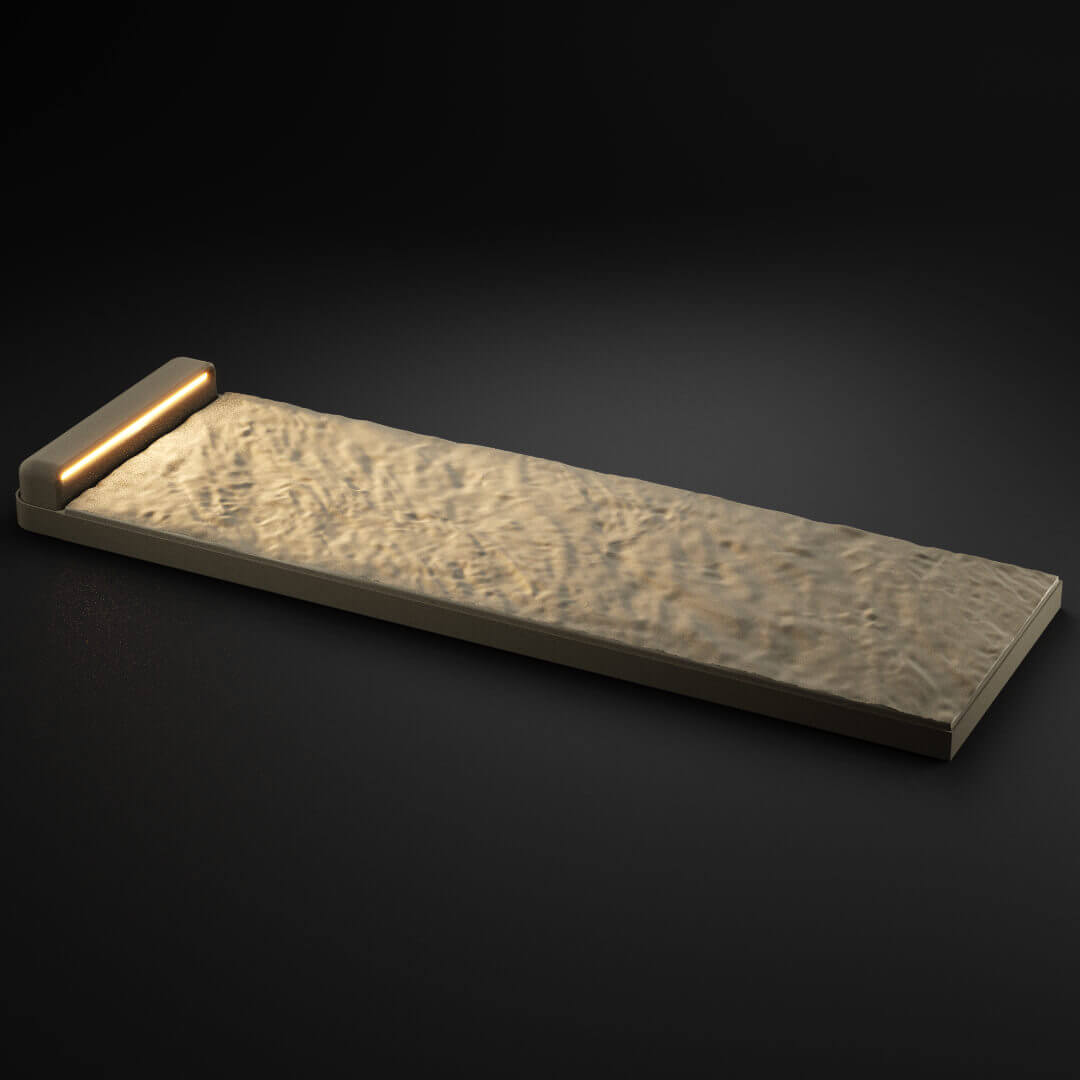 LED Светильник для шаговой плиты STONE Светлая Галька 330х75х98мм в Санкт-Петербурге фото