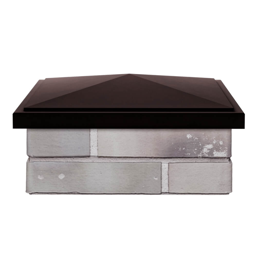 Колпак Zking БонаМоно Коричневый на столб 1.5х1.5 кирпича (385х385, 400х400мм) Санкт-Петербург фото