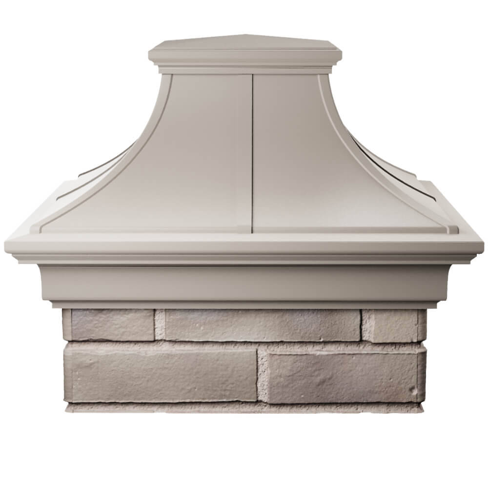 Колпак Zking Монблан Премиум Бежевый на столб 1.5х1.5 кирпича (385х385мм) Санкт-Петербург фото