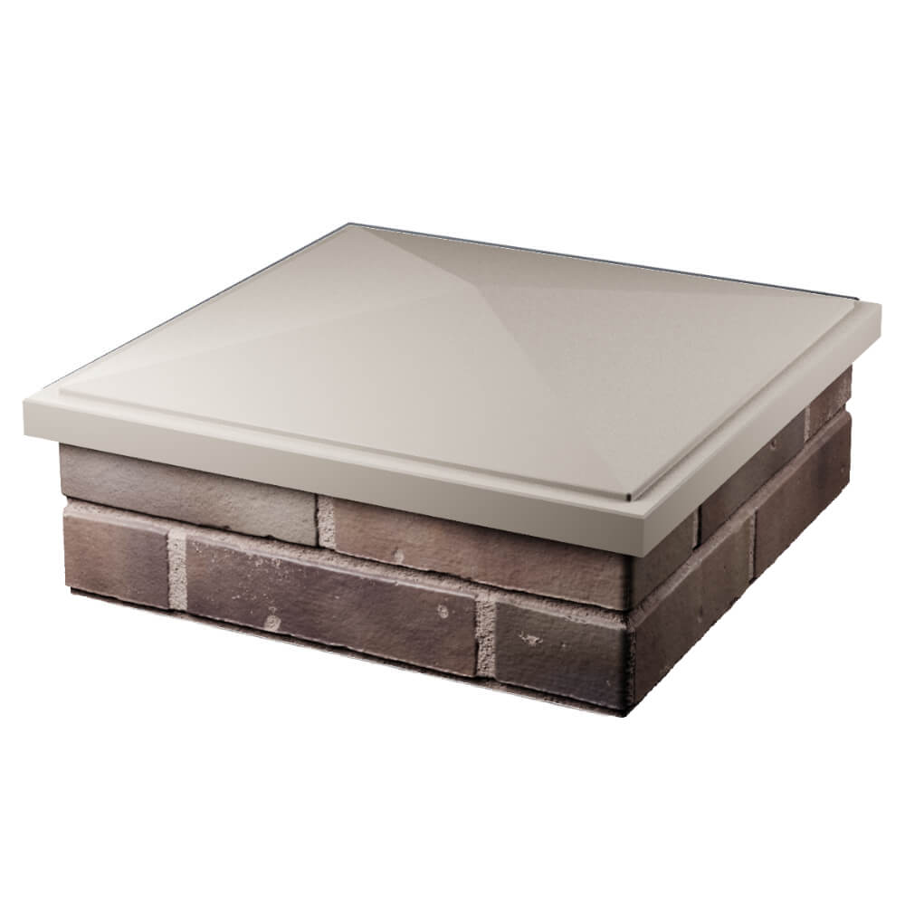 Колпак Zking БонаМоно Бежевый на столб 2х2 кирпича (515х515, 530х530мм) в Санкт-Петербурге фото