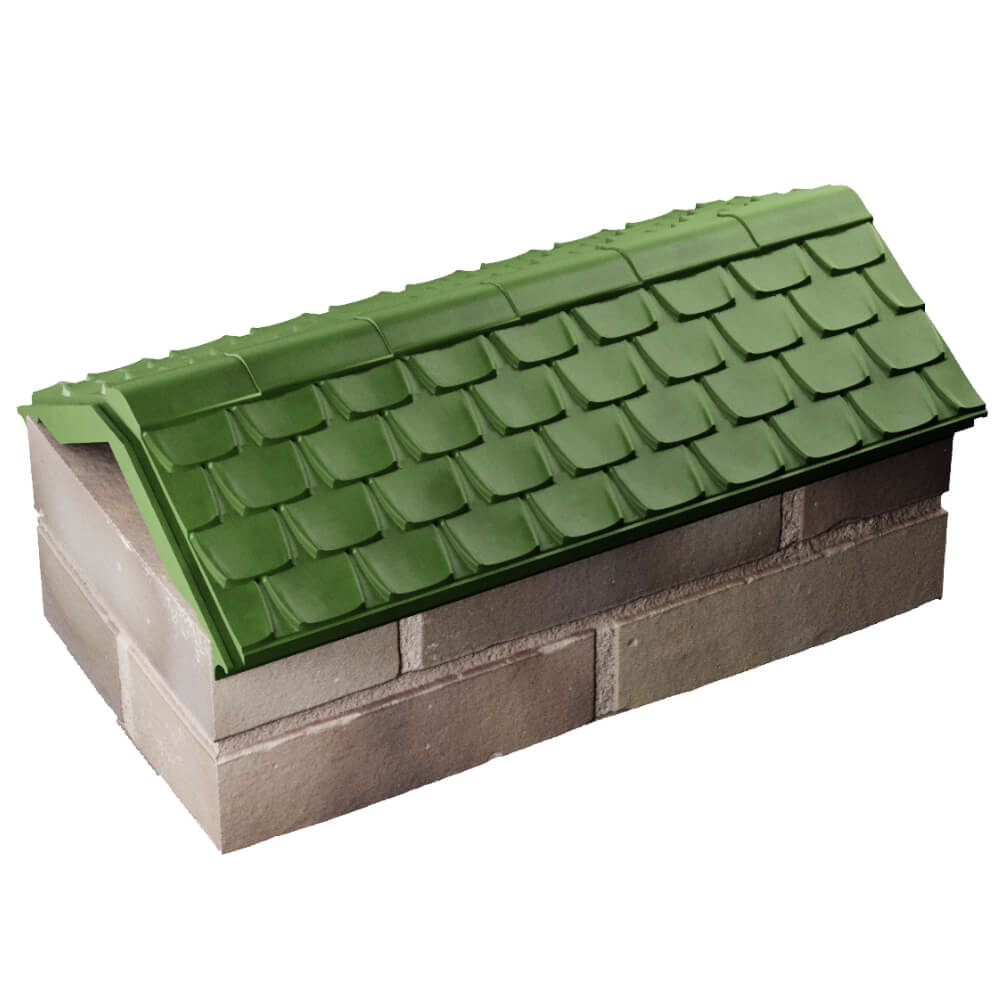 Парапет Zking Эльбрус Зеленый с посадкой на 1 кирпич (255мм) в Санкт-Петербурге фото